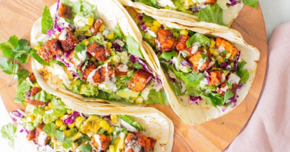 BBQ Tempeh Tacos with Vegan Ranch
