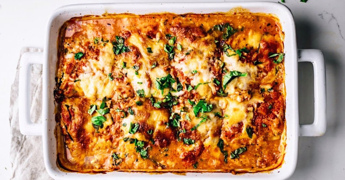 High Protein, Low Carb Zucchini Lasagna