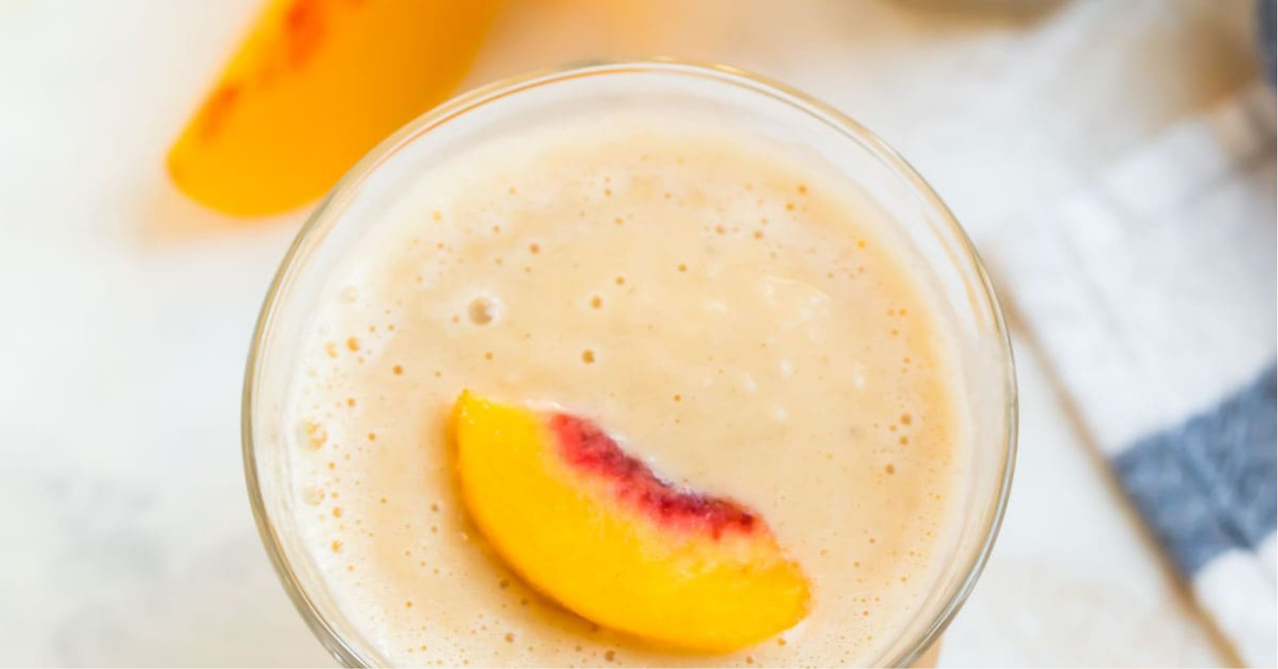 Peaches And Cream Protein Smoothie