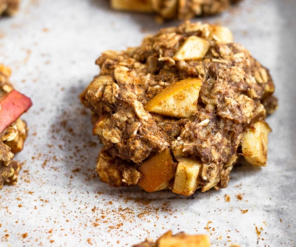 Apple Cinnamon Protein Cookies
