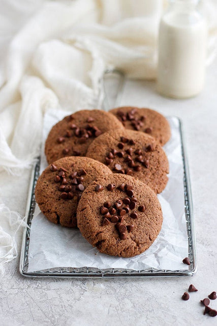 Chocolate Peanut Butter Protein Cookies