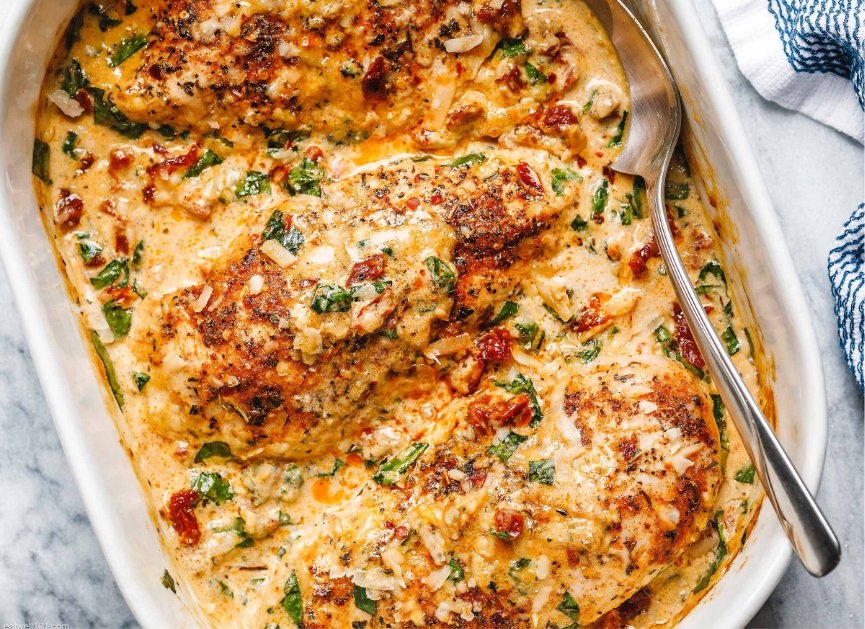 Creamy Baked Chicken Breasts