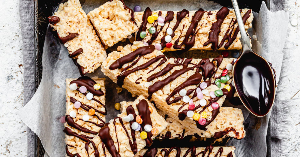 Gluten Free Vegan Protein Rice Crispy Bars