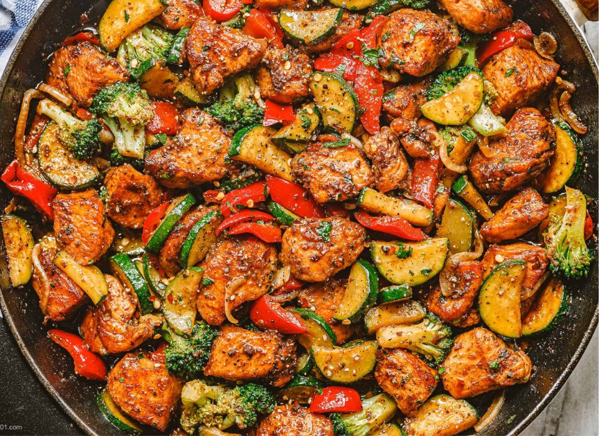 Healthy Chicken with Vegetable Skillet