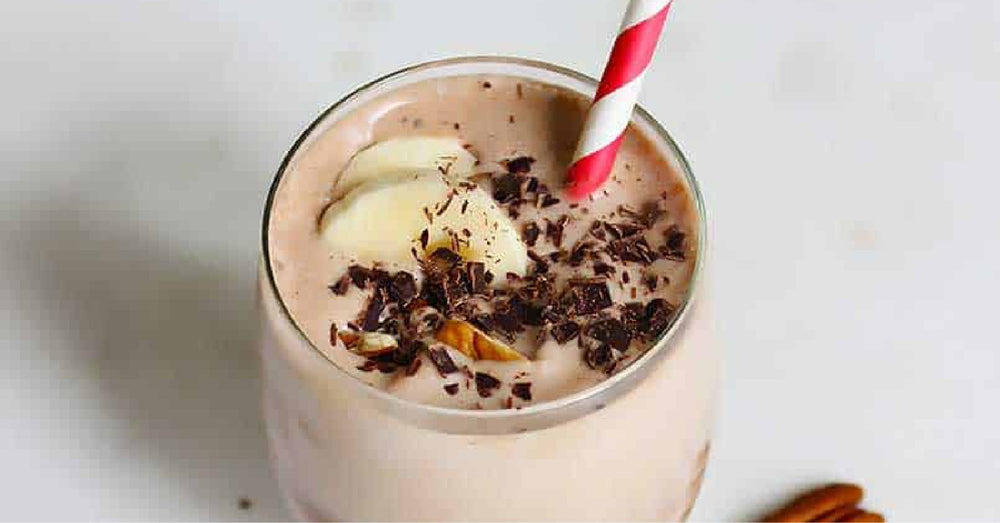 Healthy Chocolate and Banana Protein Shake