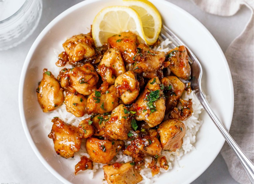 Honey Garlic Chicken Bites