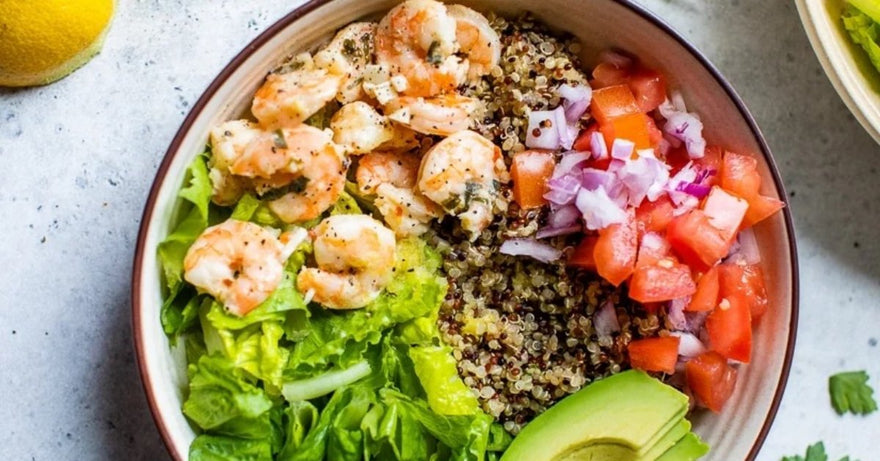 Lemon Chili Shrimp Quinoa Bowl Recipe