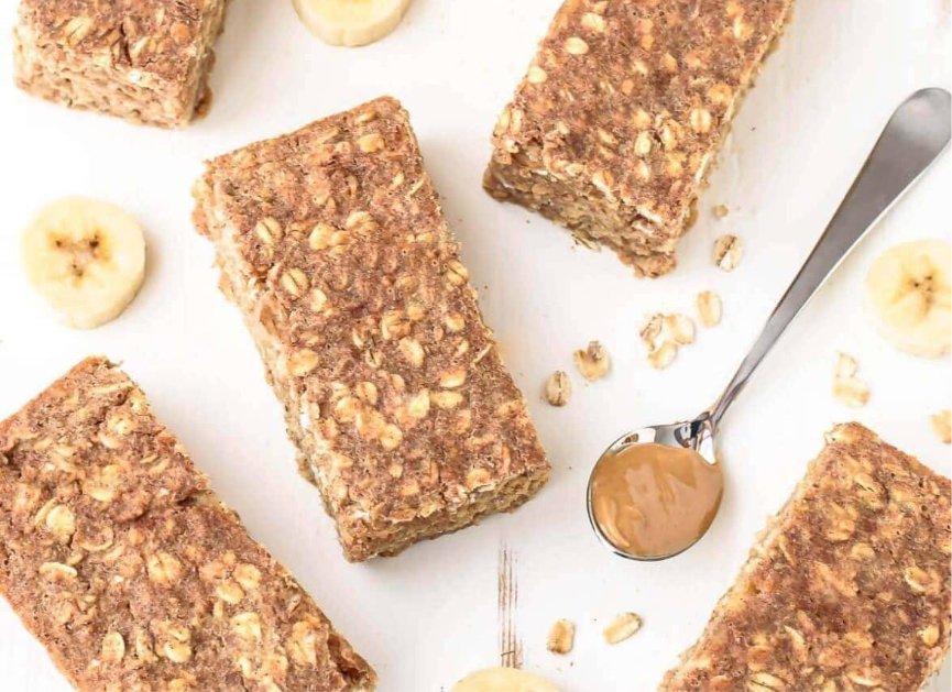 Peanut Butter Oatmeal Protein Bars