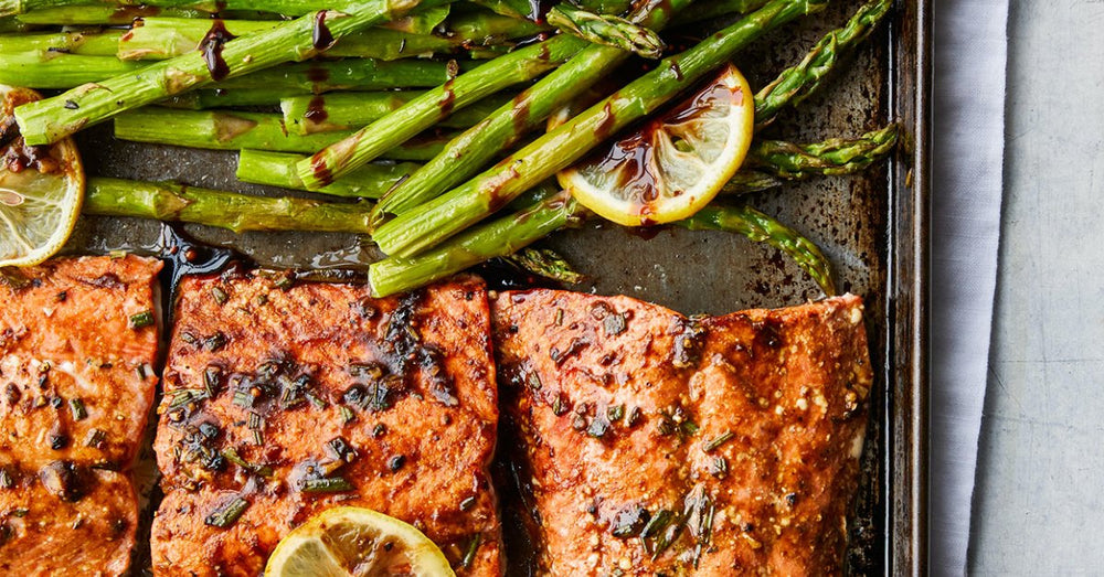 Rosemary Roasted Salmon with Asparagus and Potatoes