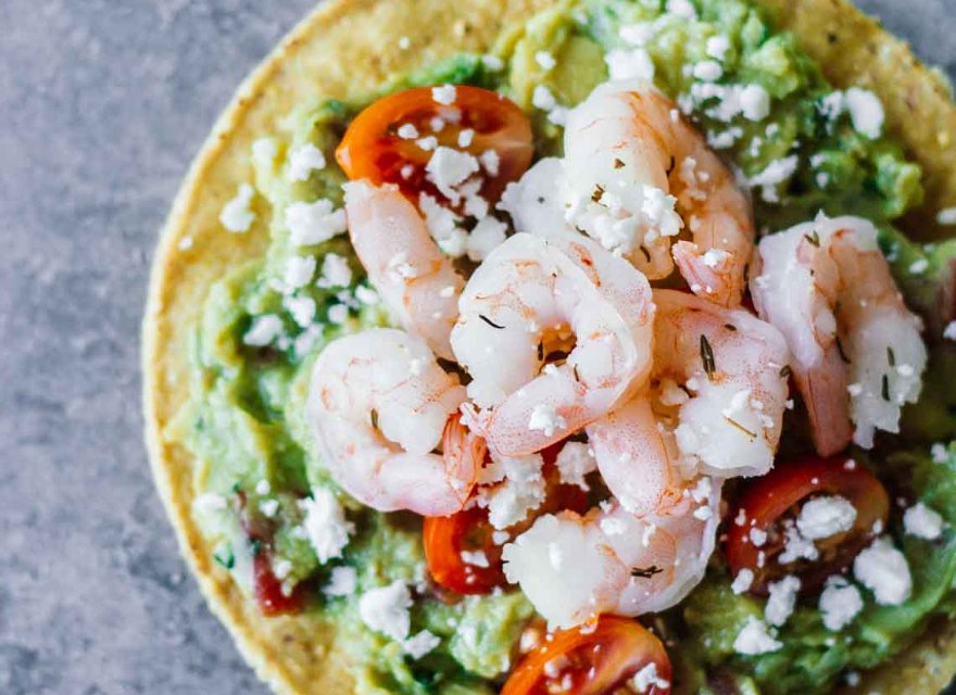 Shrimp Guacamole Tostadas - Body Complete Rx