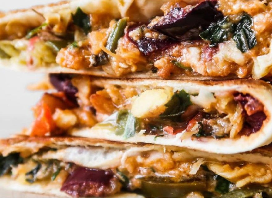 Spicy Chicken Quesadilla with Feta Cheese