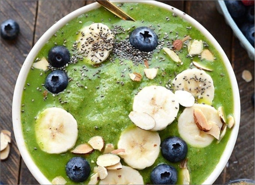 Spinach Green Smoothie Bowl