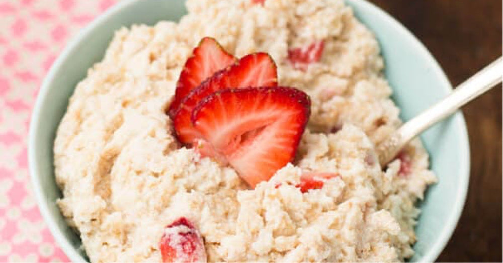 Strawberries And Cream High Protein Breakfast