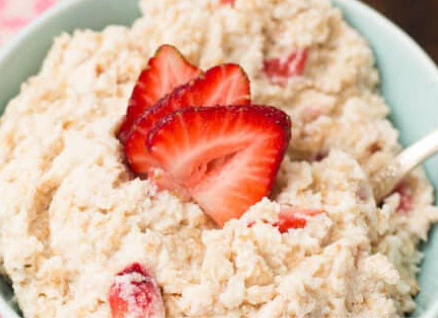 Strawberries And Cream High Protein Breakfast