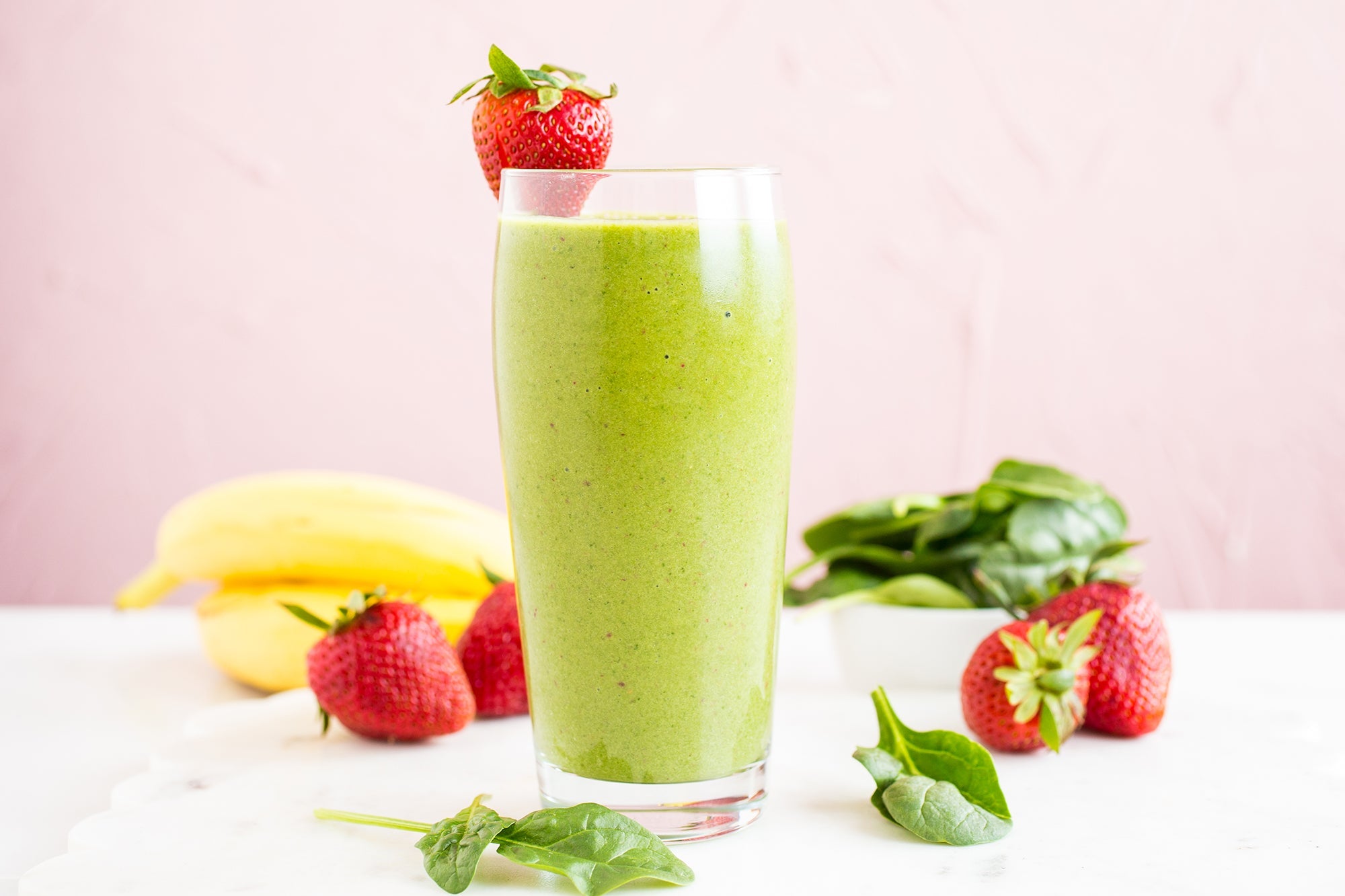 Strawberry Banana Green Smoothie