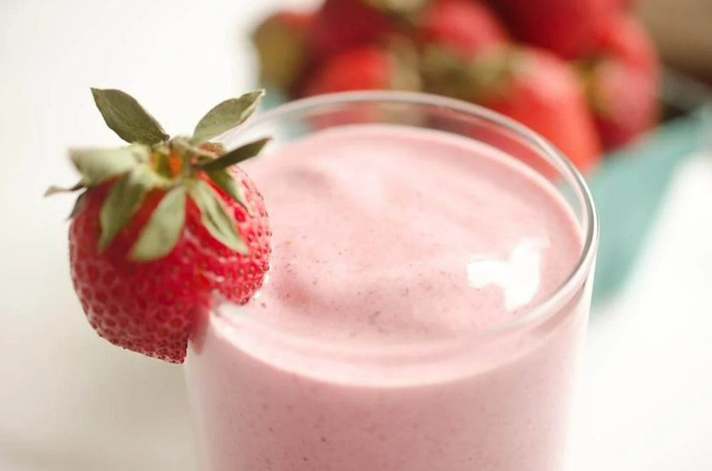 Strawberry Coconut Post Workout Smoothie