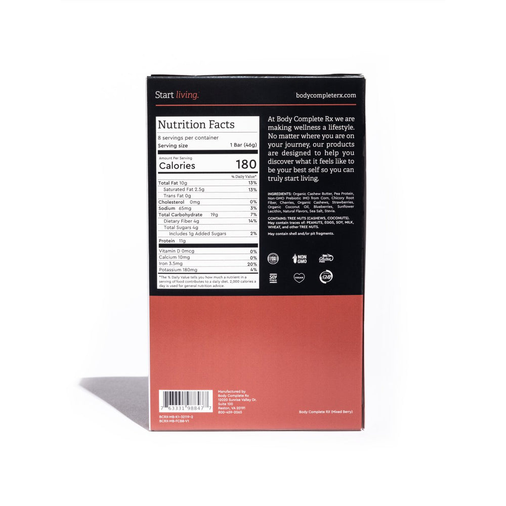 Nourish Super Food Bar | Plant-Based Protein | Body Complete Rx - Body ...